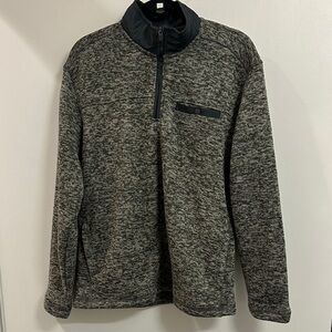 Eddie Bauer Gray Quarter Zip Jacket